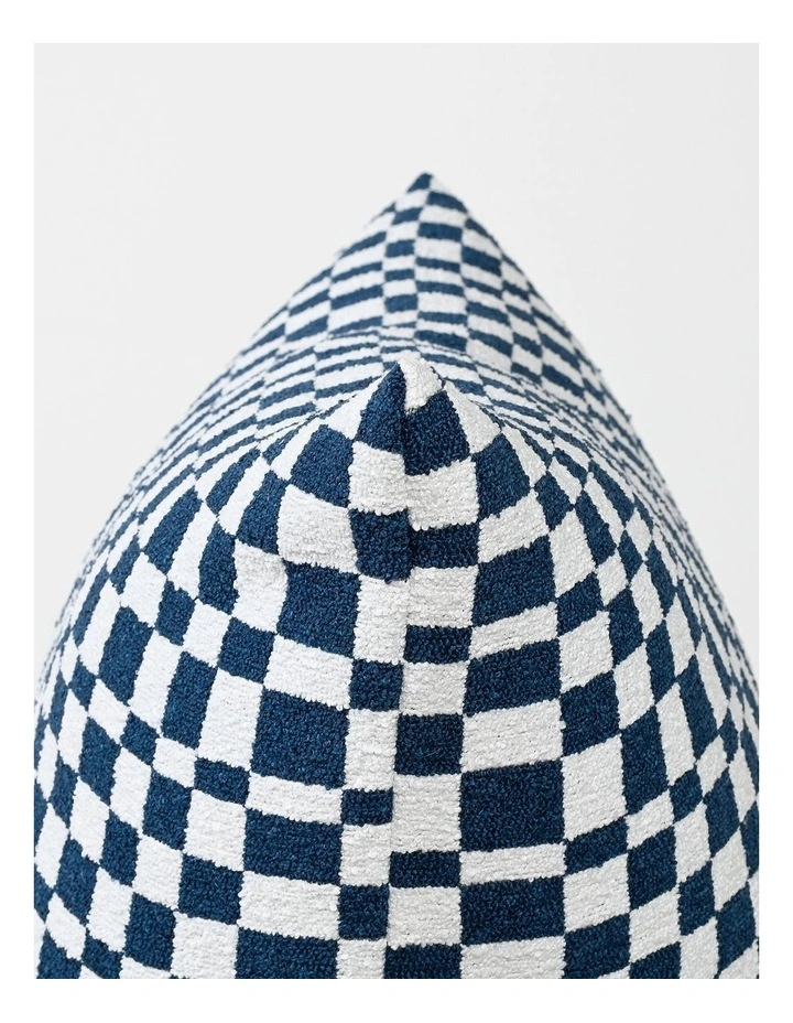 Blocks Fabric Cushion 57 X 57cm in Blue image 4