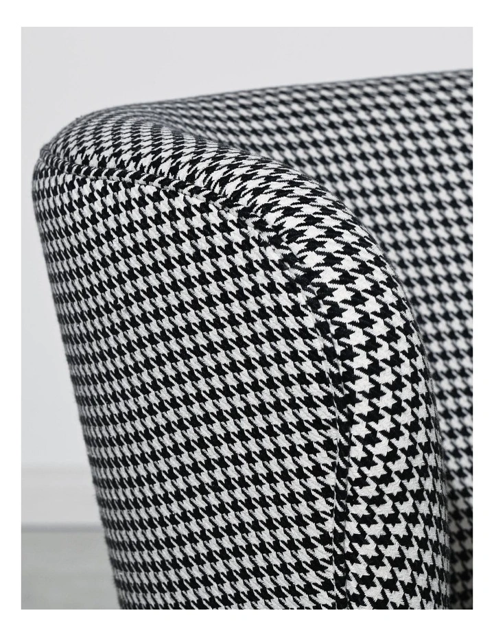 Darcy & Duke Coco Swivel Chair - Houndstooth Grey image 6