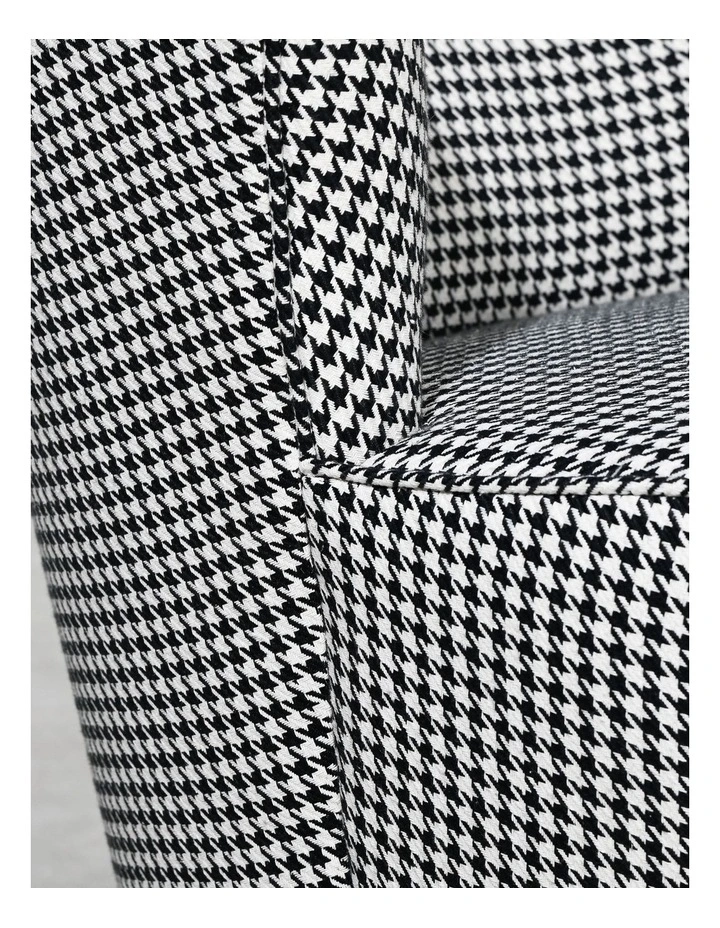 Darcy & Duke Coco Swivel Chair - Houndstooth Grey image 7