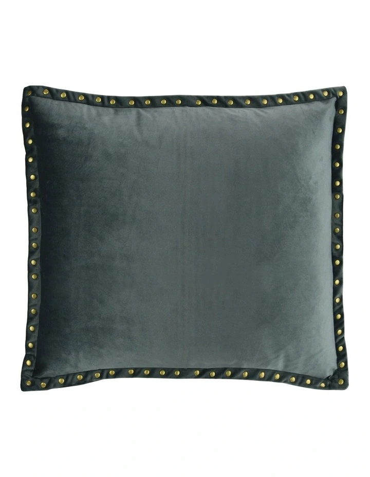 Steel Velvet Cushion 50 X 50 cm in Grey image 1