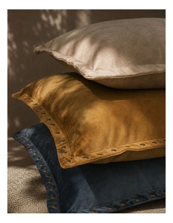 Steel Velvet Cushion 50 X 50 cm in Grey image 4