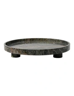 Olara Raised Plate - Green Marble