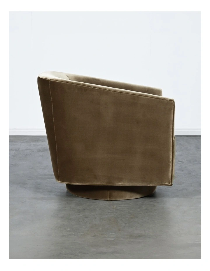 Darcy & Duke Artemis Swivel Chair, Dark Olive Velvet image 5