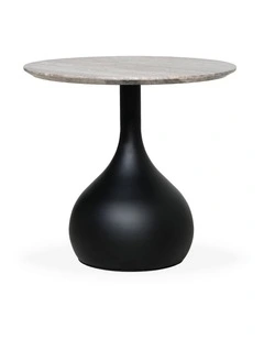 Bulb - Side Table  - Grey Travertine