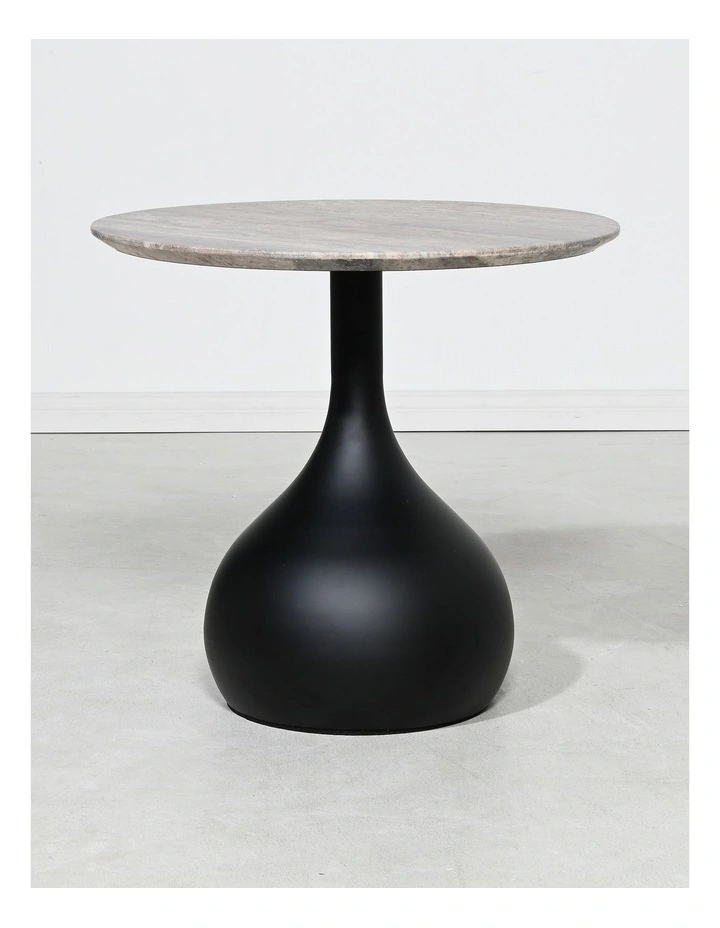 Bulb - Side Table - Grey Travertine image 3