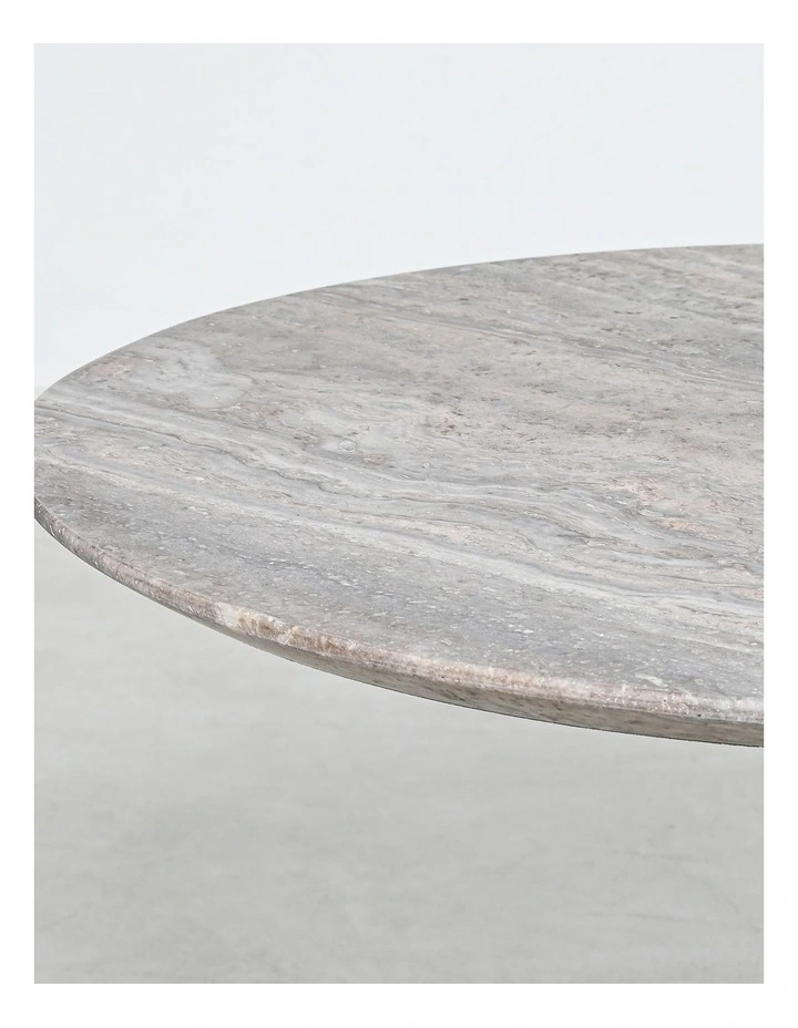 Bulb - Side Table - Grey Travertine image 4