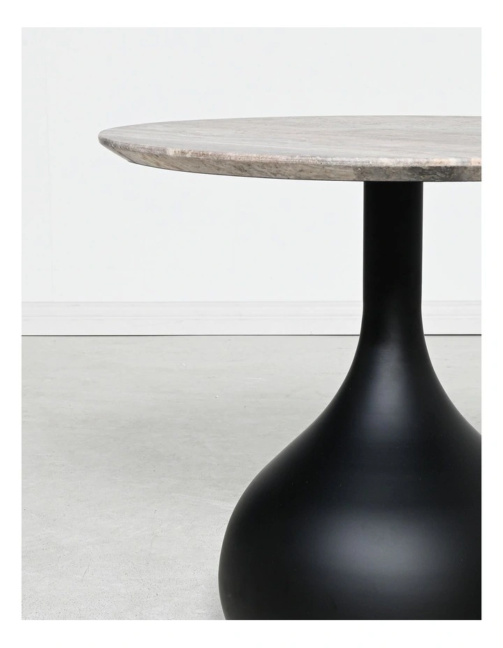 Bulb - Side Table - Grey Travertine image 5