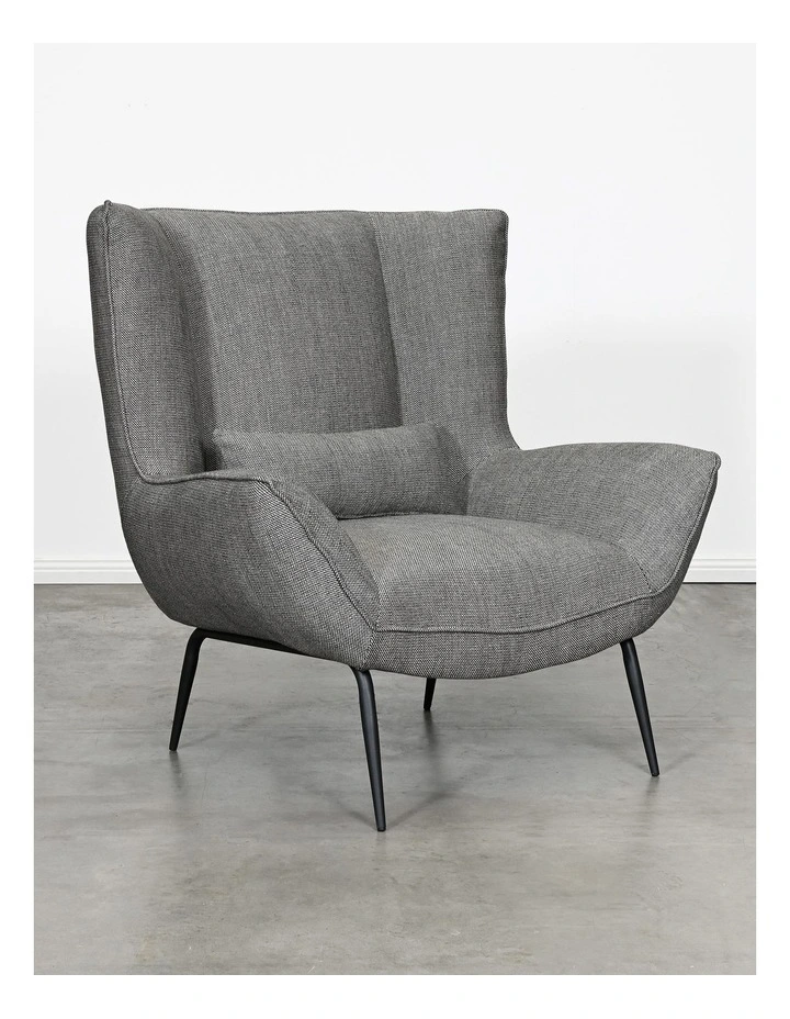 Darcy & Duke Enzo Armchair - Black Tan Knit Grey image 4