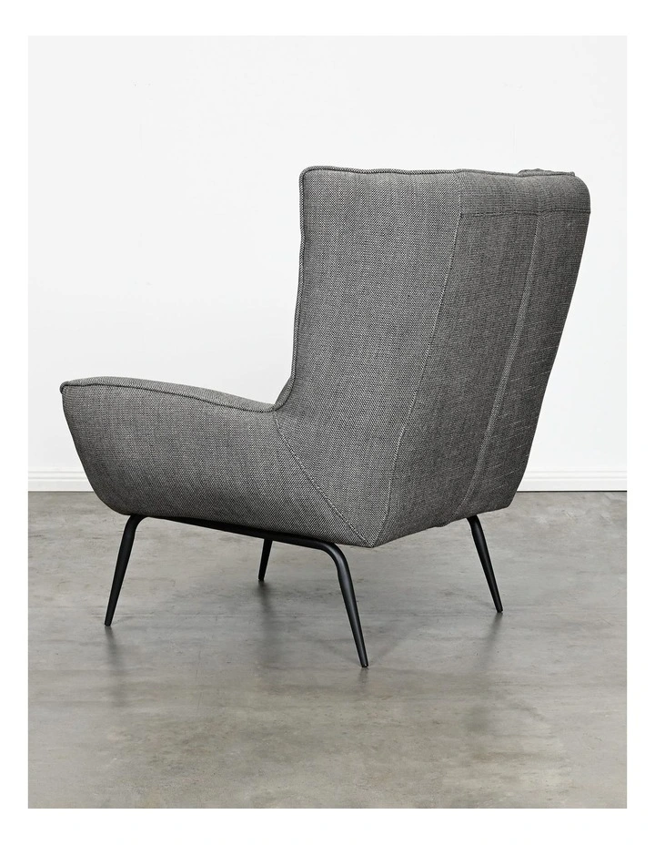 Darcy & Duke Enzo Armchair - Black Tan Knit Grey image 5