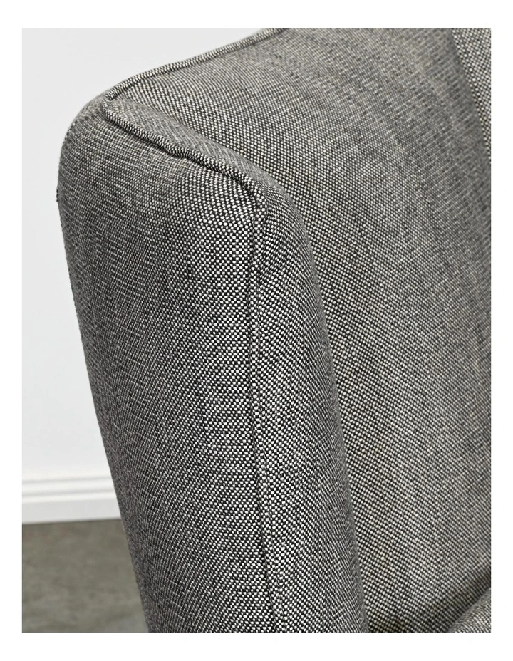 Darcy & Duke Enzo Armchair - Black Tan Knit Grey image 6