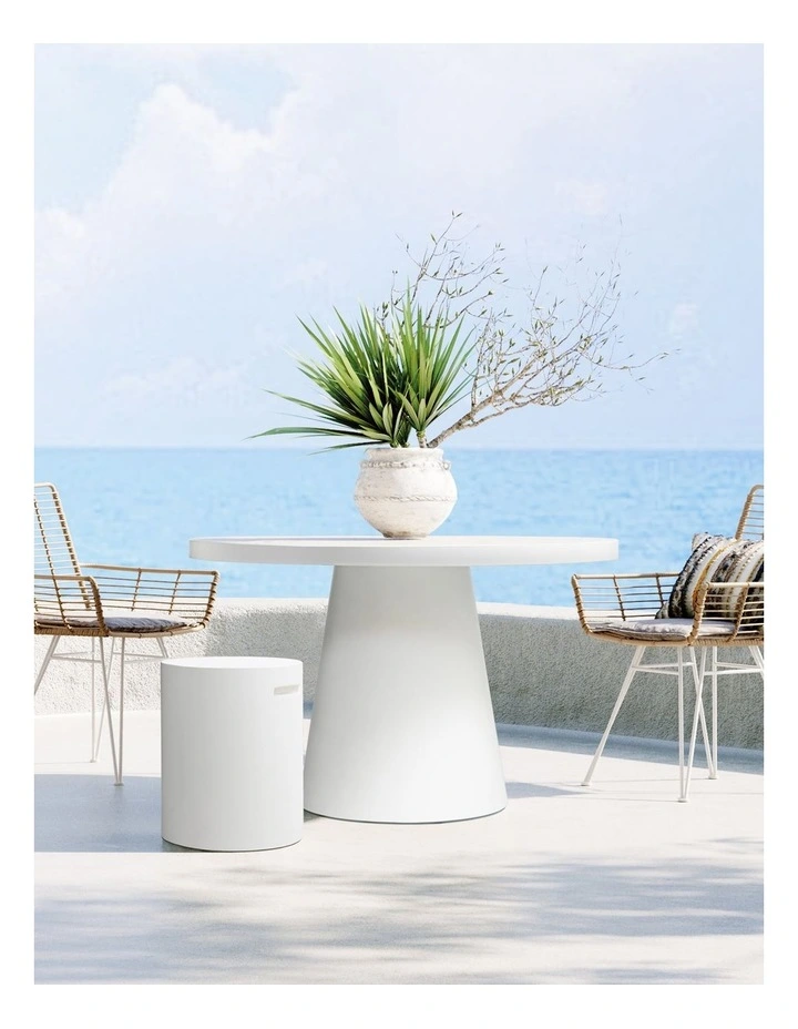 Clifton Round Dining Table - White image 2