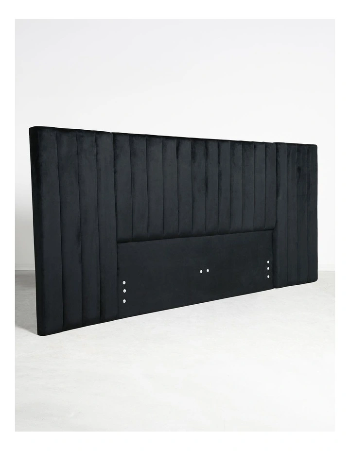 Renee King Headboard With Wing in Black image 2