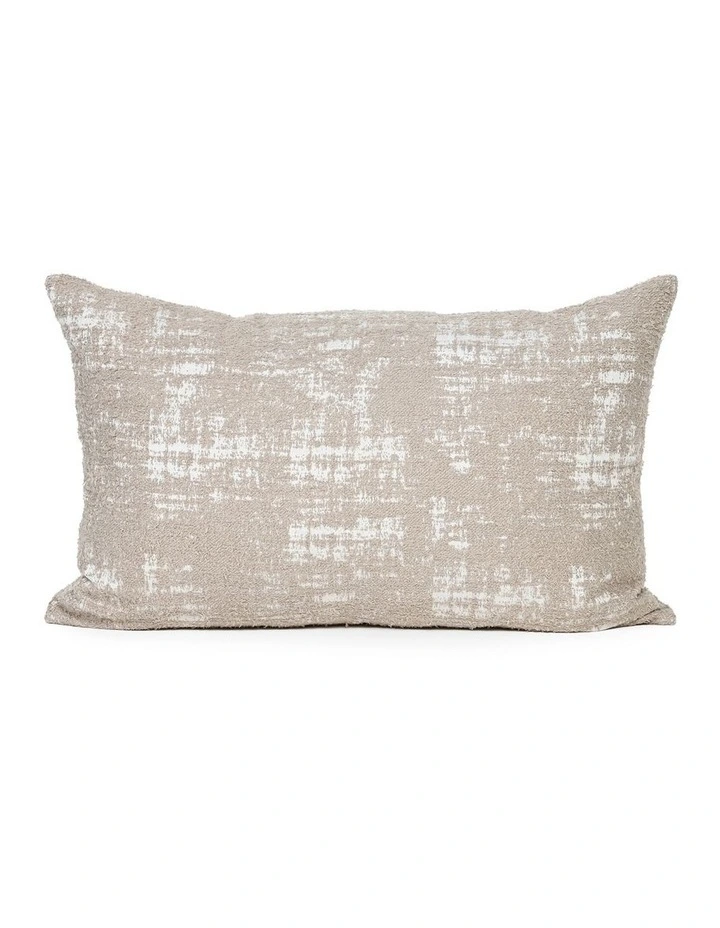 Stormy Fabric Cushion 37 X 57cm in Oat image 1