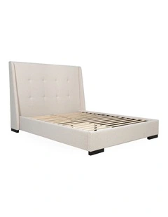 Dorian King Full Bed in Oatmeal
