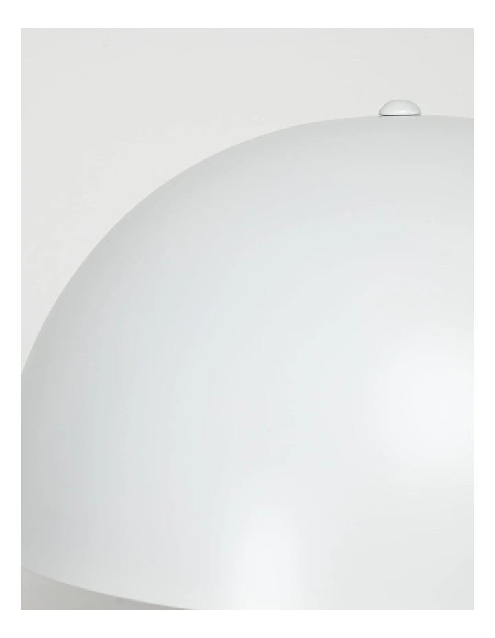 Lumiere Table Lamp - Sandstone Marble Base, White Metal Shade image 5