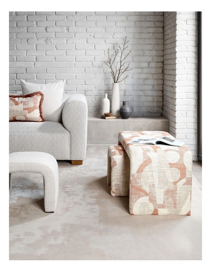 Darcy & Duke Lyon Small Arch Ottoman - Chacha Beige image 2