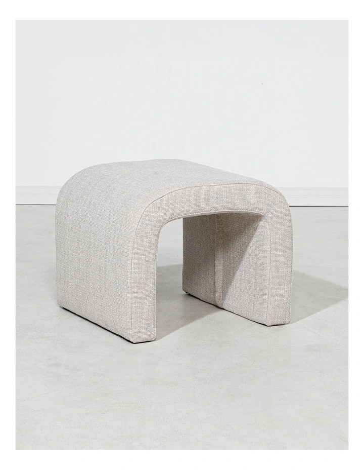 Darcy & Duke Lyon Small Arch Ottoman - Chacha Beige image 4