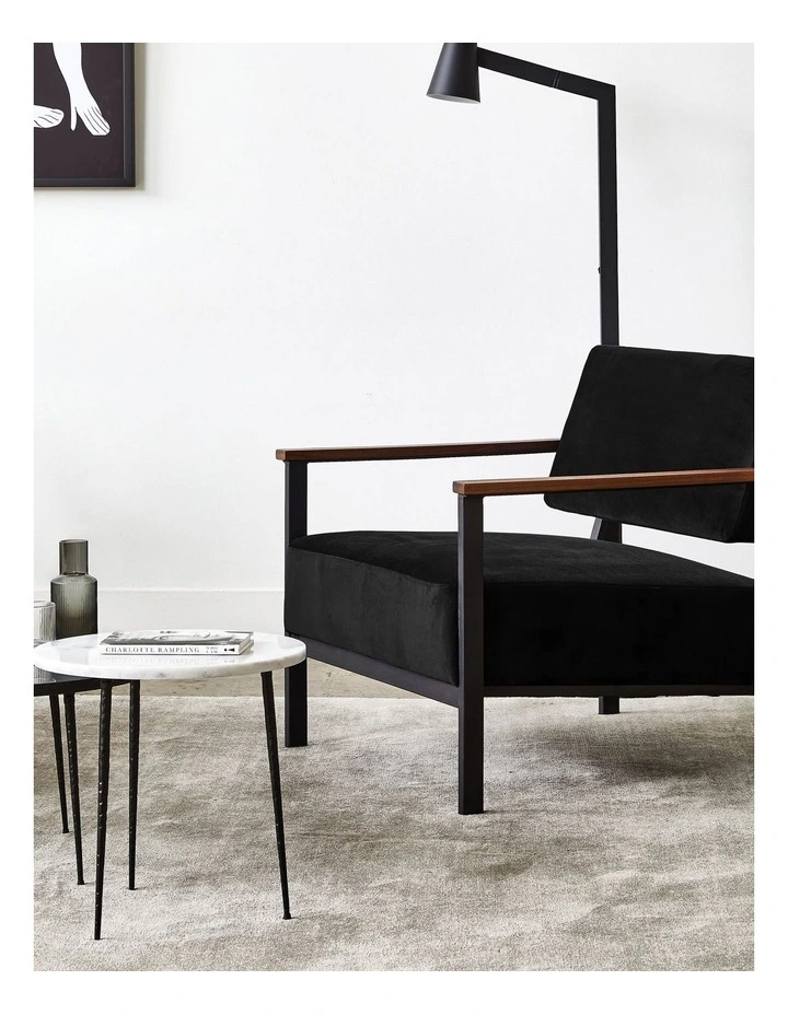 Easton Armchair - Black Velvet image 2