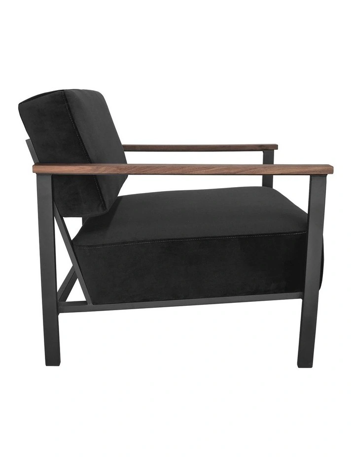 Easton Armchair - Black Velvet image 3
