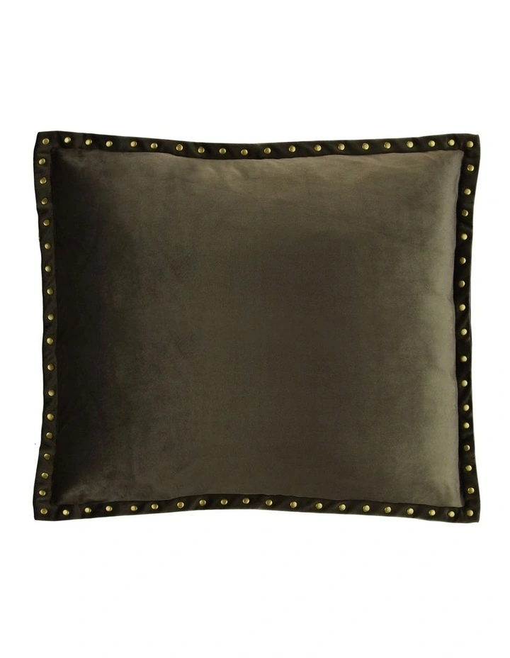 Velvet Cushion 50 X 50cm in Charcoal image 1