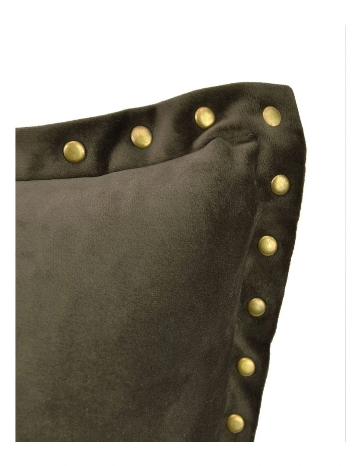 Velvet Cushion 50 X 50cm in Charcoal image 3