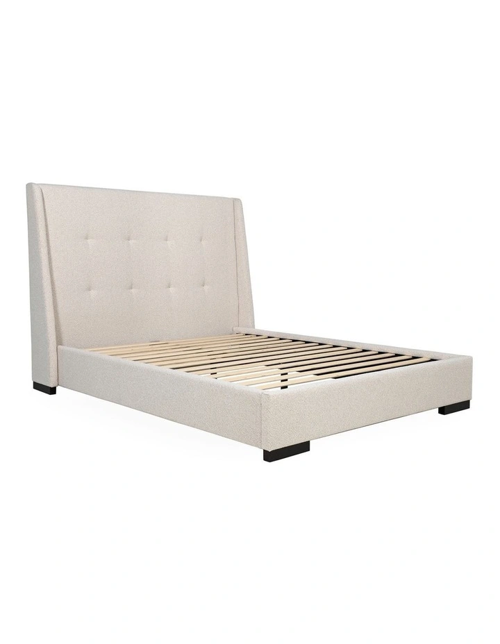 Dorian Queen Full Bed in Oatmeal image 1