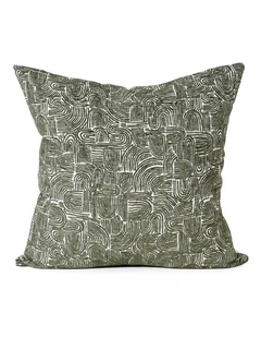 Forrest Swirl - Fabric Cushion - 57 X 57