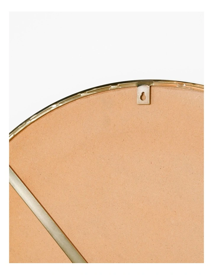 Gatsby Brushed Gold Round Mirror - 80 cm image 7