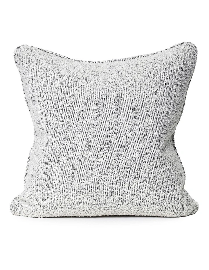 Sienna Piped - Black And White Boucle - Boucle Cushion - 55 X 55 - Self Pipe image 1