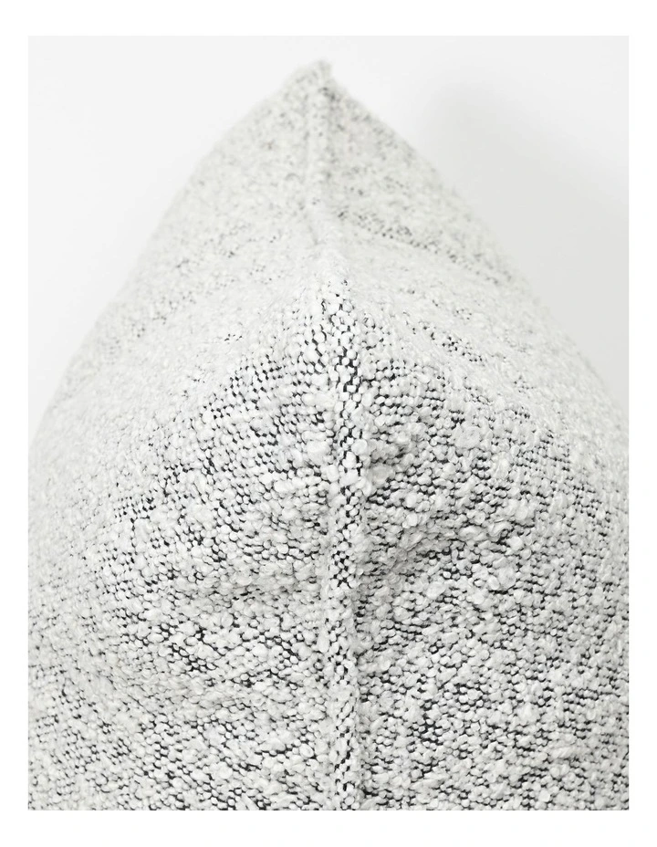 Sienna Piped - Black And White Boucle - Boucle Cushion - 55 X 55 - Self Pipe image 3