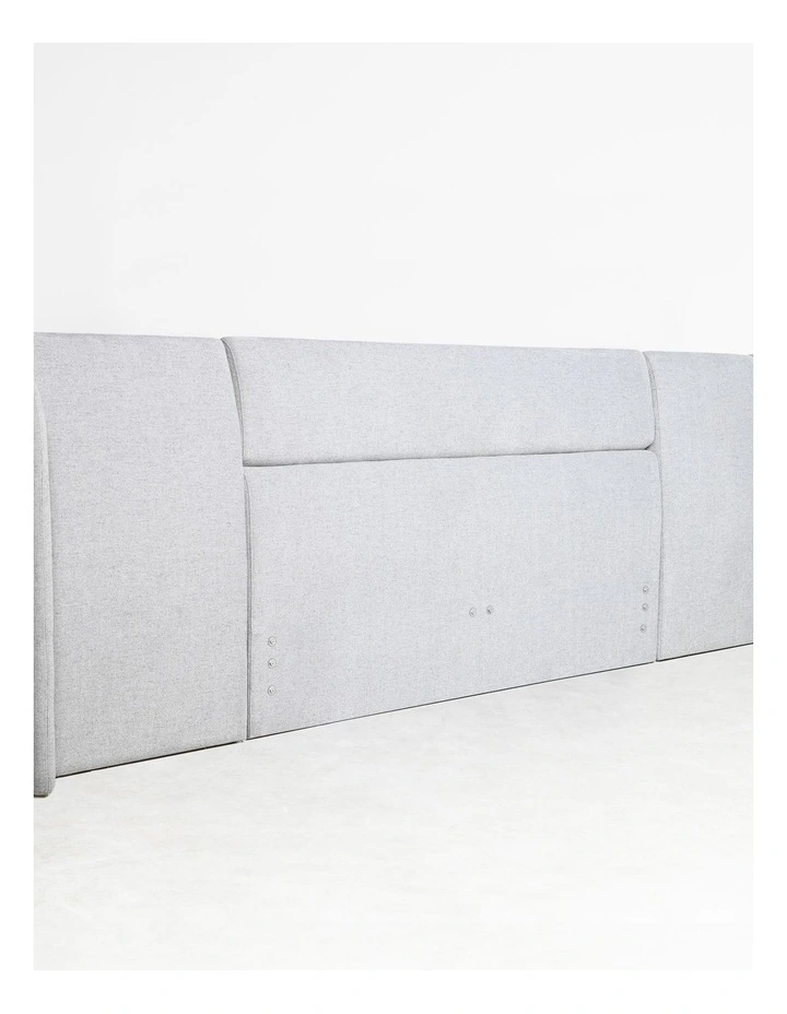 Waverley - Headboard With Wing - Queen - Paloma Grey image 5