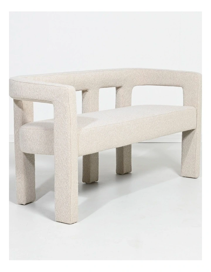 Darcy & Duke Lyon Two-Seater Bench Sofa - Oatmeal Beige image 2