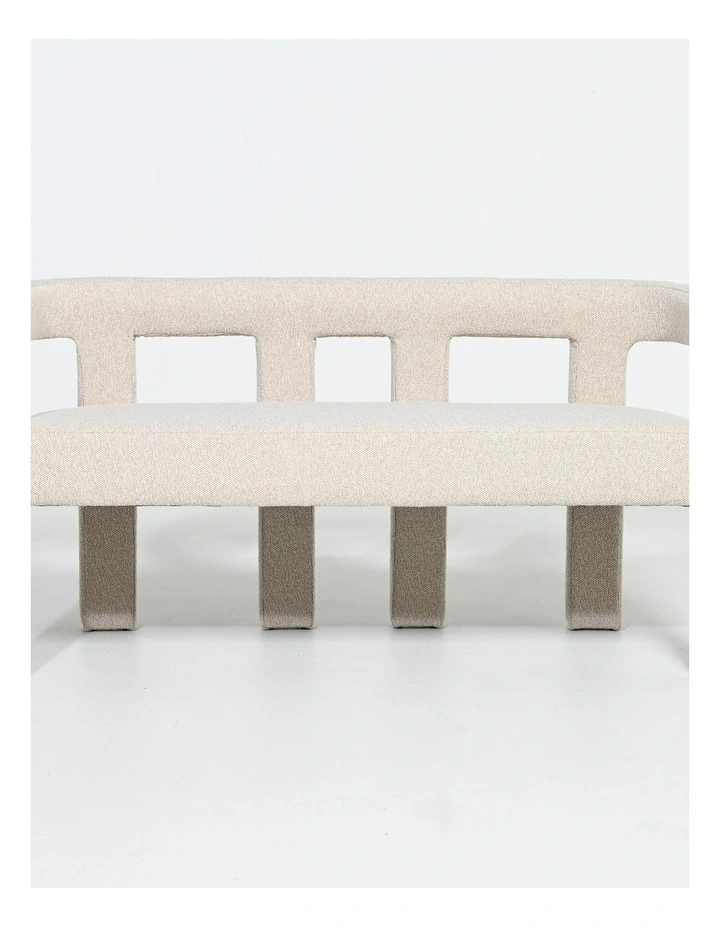 Darcy & Duke Lyon Two-Seater Bench Sofa - Oatmeal Beige image 3