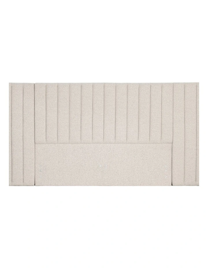 Elodie - Headboard With Wing - King - Oatmeal image 1