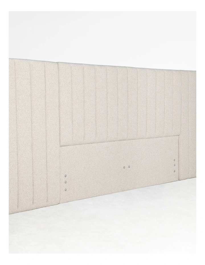 Elodie - Headboard With Wing - King - Oatmeal image 3