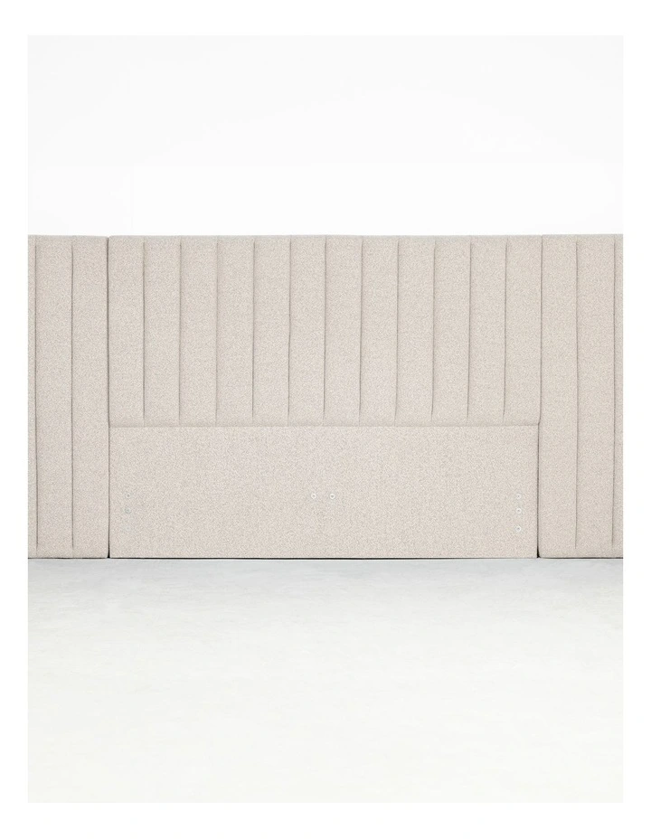 Elodie - Headboard With Wing - King - Oatmeal image 5