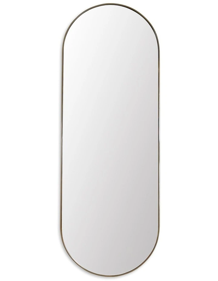 Darcy & Duke Gatsby Oval Mirror - Gold Powdercoat Metal image 1