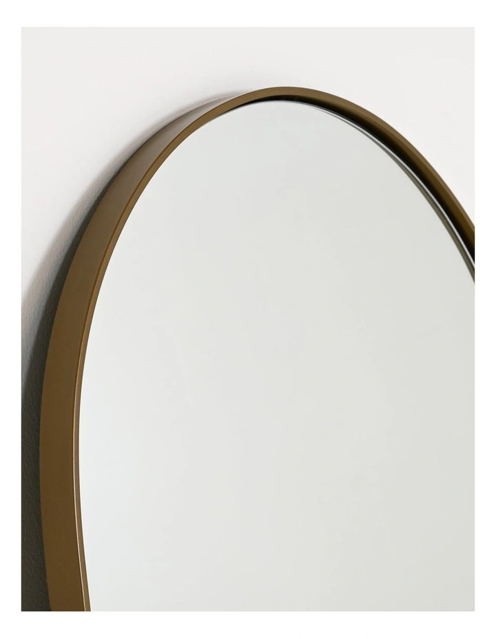 Darcy & Duke Gatsby Oval Mirror - Gold Powdercoat Metal image 2