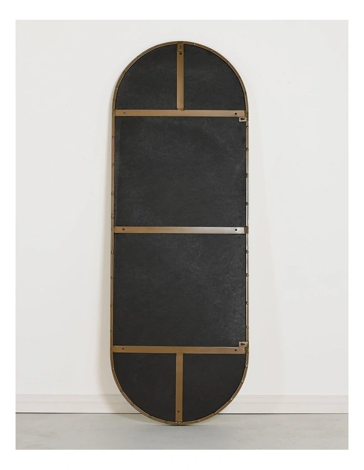 Darcy & Duke Gatsby Oval Mirror - Gold Powdercoat Metal image 4