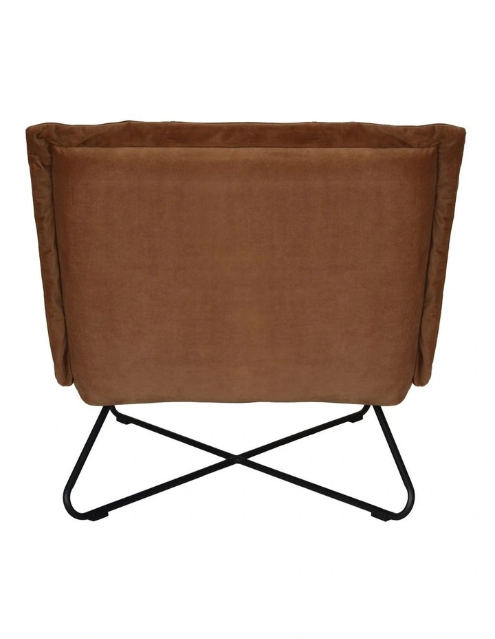Xander Chair - Cognac Leather - Black Leg image 4