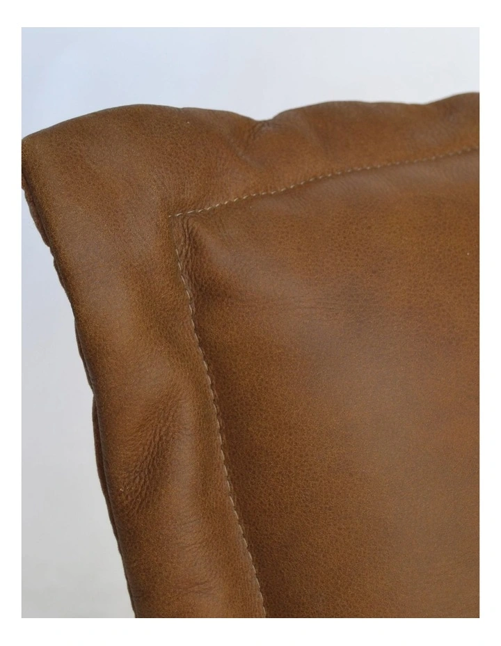 Xander Chair - Cognac Leather - Black Leg image 5