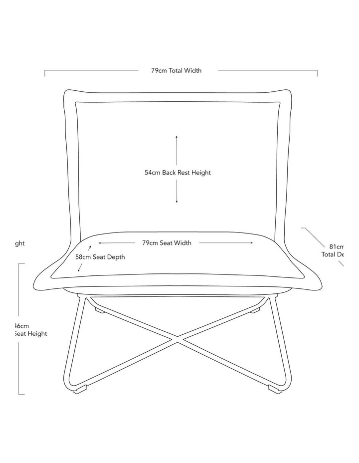 Xander Chair - Cognac Leather - Black Leg image 6