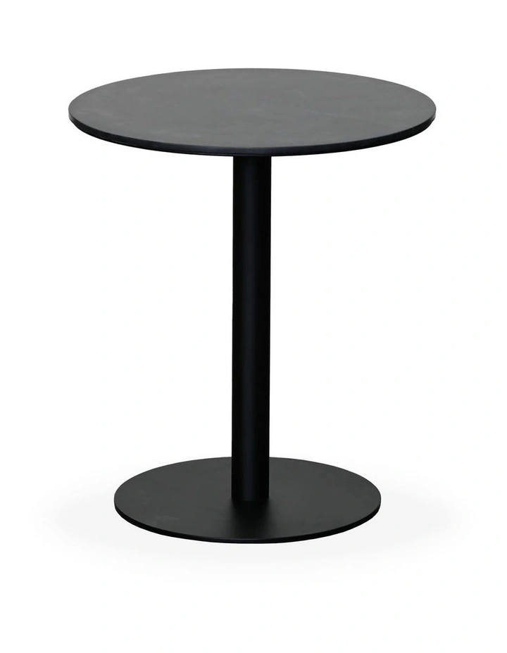 Darcy & Duke Paxton Small Side Table - Black Marble Top, Black Metal Base image 1