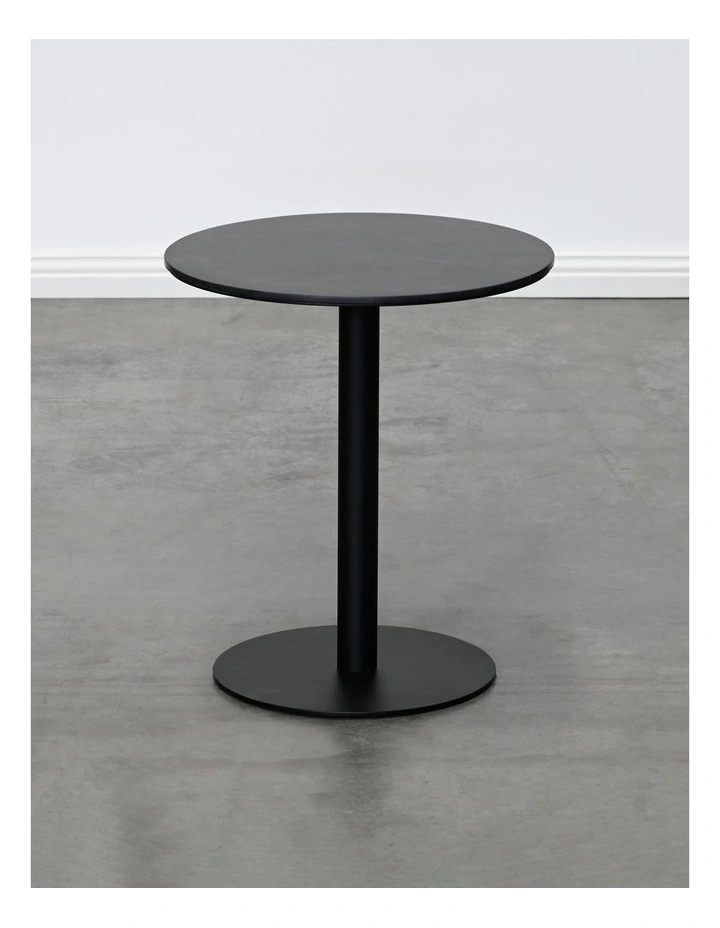 Darcy & Duke Paxton Small Side Table - Black Marble Top, Black Metal Base image 2