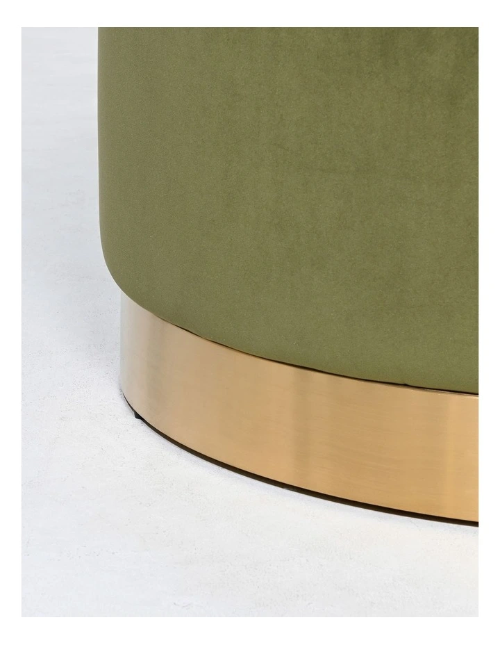 Large Ottoman in Olive Green image 3