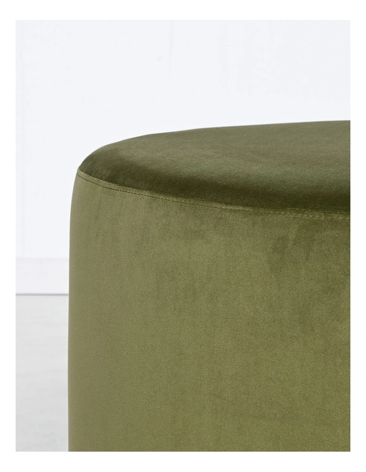 Large Ottoman in Olive Green image 4
