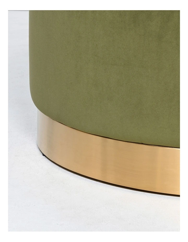 Large Ottoman in Olive Green image 5