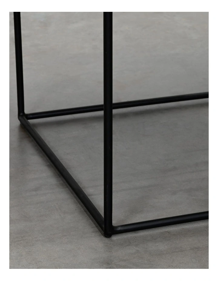 Sorrento - Coffee Table Medium - Black Marble Black Base image 5