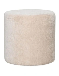 Miro Ottoman - Natural chenille, 45cm