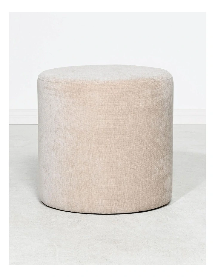 Miro Ottoman - Natural chenille, 45cm image 3